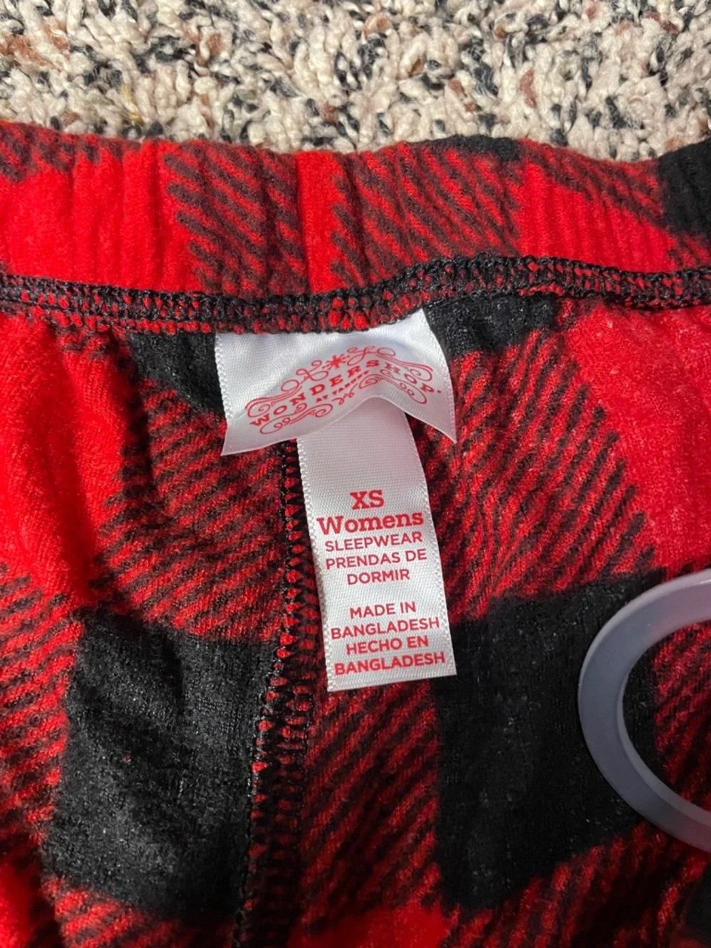 Target Red & Black Buffalo Plaid Lounge Pants Woman’s Size XS | NWOT - Picture 3 of 4